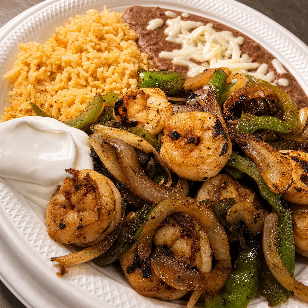 Steak with Shrimp.
