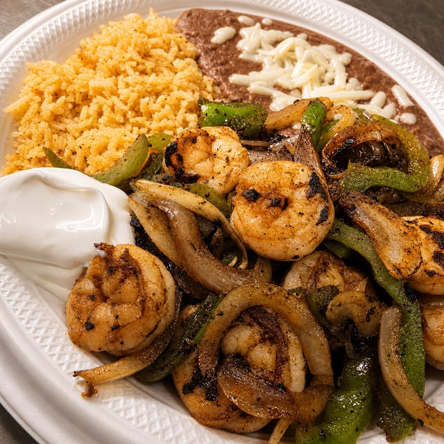 Steak with Shrimp.