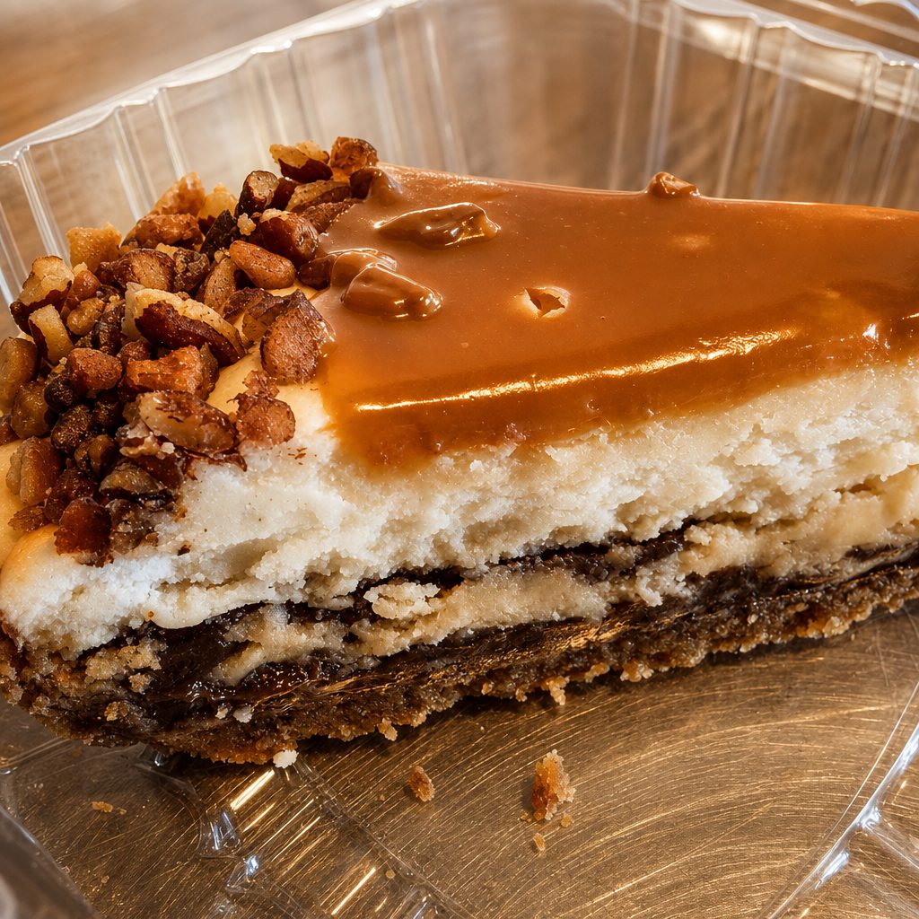 Turtle Cheesecake.
